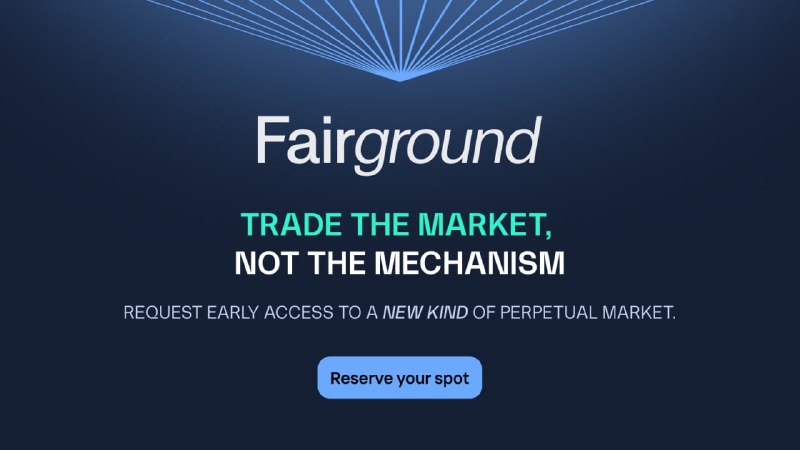 Заходим в вейтлист Fairground Fairground  перп-DEX на